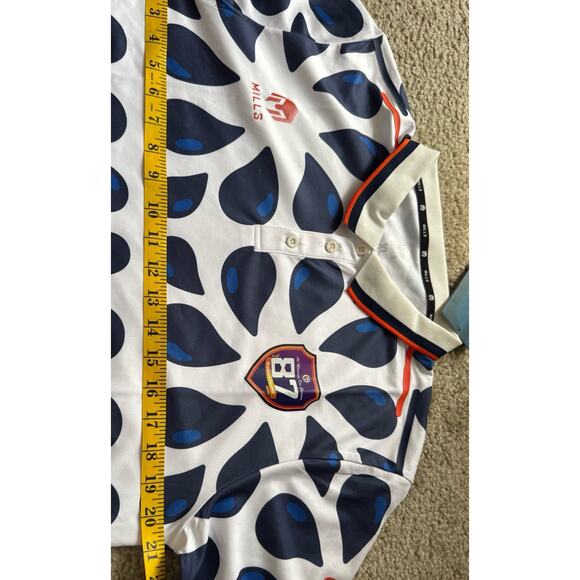 Mills Polo Vezzoezz Golf Polo Anti Static Shirt Men’s Size X-Large New NWTs - Picture 9 of 9